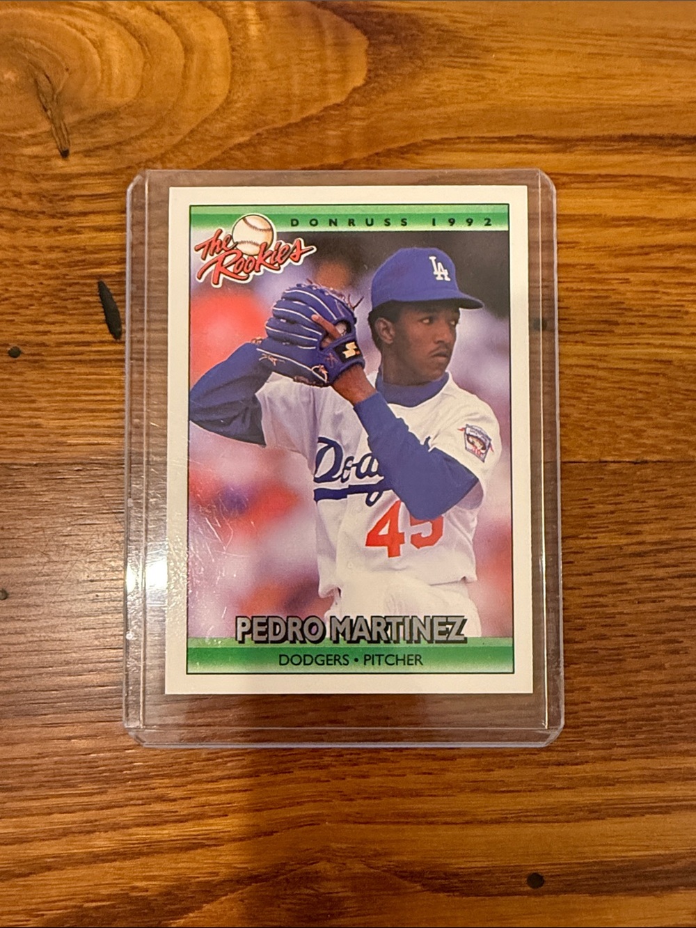 Pedro Martinez Dodgers Baseball Card - Blue/White